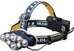 GRIFEMA Lanterna frontala GRIFEMA cu 8 LED-uri, reincarcabila, 5 moduri de iluminare (GD303)