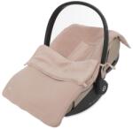 Jollein Sac de dormit pentru bebelusi Jollein Basic Knit, roz, cu fleece interior, pentru scaune auto si carucioare (025-811-67067)