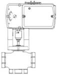 Schneider Electric 1" , 3-utas szabályozószelep + MS51-7103-150 szelepmozgató (aktuátor) - VS-7313-812-4-08 (VS-7313-812-4-08)