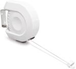 Relaxdays Sistem de Uscare a Rufelor Relaxdays cu 12 m, Culoare Alb, cu Brat Mobil (10018369)