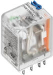 Weidmüller DRM570024LT 4 morzés relé tesztgombbal és LED-del, 24V DC, 5A 7760056097 (7760056097)