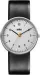 Braun Ceas analogic pentru barbati Braun BN0021BKG, 38mm, curea din piele neagra (BN0021BKG) Ceas