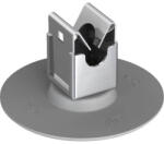 J. Pröpster 111661 R Niro tetővezeték tartó ragasztható körlappal fémtetőkhöz, Rd 10mm, eltartás: 21mm (111661 R)