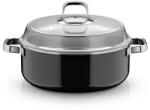 WMF Vas de gatit WMF Fusiontec Mineral Pro, 28 cm, negru, cu capac din sticla (518735290)
