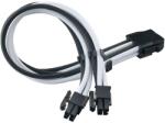 SilverStone EPS 8 pin Tápkábel Fekete-Fehér 30cm SST-PP07E-EPS8BW (SST-PP07E-EPS8BW)