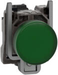 Schneider Harmony XB4 - XB4BV63 - komplett fém BA9s foglalatos jelzőlámpa, Ø22, 250V, zöld (XB4BV63)