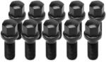 TPI kerékcsavar, 10 db, R13 gömbfejű, 17 mm, hatlapfejű, M14 × 1, 5, 28 mm, fekete (184280(13R)BC_10)