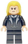 LEGO® Minifigurák Lucius Malfoy - Black Suit, Bright Light Yellow Hair, Plain Legs hp526 (hp526)