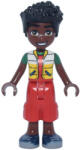 LEGO® Minifigurák Friends Zac - White and Yellow Jacket, Red Cropped Trousers, Dark Blue Shoes frnd0847 (frnd0847)