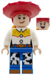 LEGO® Minifigurák Jessie - Normal Legs, Minifigure Head and Bow, Printed Dark Orange Boot Tips dis182 (dis182)
