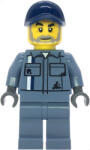 LEGO® Minifigurák Scrapyard Worker - Male, Sand Blue Mechanic Uniform, Sand Blue Legs, Dark Blue Cap, Beard cty1857 (cty1857)