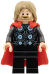 LEGO® Minifigurák Thor - Flexible Rubber Cape, Black Legs, Dark Tan Tousled Hair sh1069 (sh1069)