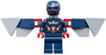 LEGO® Minifigurák Captain America (Sam Wilson) - Dark Blue Suit, Dark Blue Plain Legs, Backpack and Wings sh1096 (sh1096)