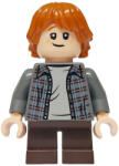 LEGO® Minifigurák Ron Weasley - Plaid Shirt, Dark Brown Short Legs hp552 (hp552)