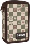 BackUP Penar cu rechizite BackUp 8 DW - Cute Checkered, 2 fermoare (710100) Penar
