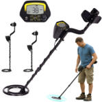 MULTISTORE Fémdetektor, Multistore GC-1032, 96, 5-116, 5 cm, 24, 5 cm vízálló keresőfej, LCD kijelző, 3 beállítás, numerikus célazonosítás 0-99, elemes (2 db 9V, nem tartozék) (TF5023)