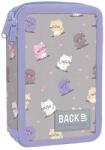 BackUP Penar cu rechizite BackUp 8 DW - Kawaii Cats, 2 fermoare (709449) Penar