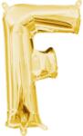  Arany Gold mini F betű fólia lufi 33 cm - pepita - 101 Ft