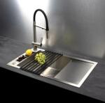 Deante Chiuveta bucatarie, din otel inoxidabil, 1 cuva, cu picurator, 820x500 cm, otel periat (Brushed Steel), Deante Magnetic ZRM_0113 ZRM_0113 (ZRM_0113) Chiuveta