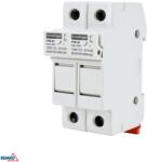 Schelinger Separator de siguranțe 2P 10x38 pentru șină DIN, 1000 V DC, max. 32 A Schelinger BM-A13-FHB-2P-DC1000-32 (A13-FHB-2P-DC1000-32)