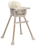 Lorelli Scaun inalt de masa, Lorelli Vanilla, 3 in 1, de la 6 luni pana la 6 ani (26 kg), Beige Scaun de masa bebelusi, inaltator