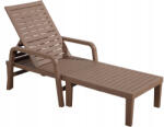 Garden Line Scaun de grădină tip leżadło 192X66X33CM, Culoare: Marron deschis*6416 (CH-ZUM6416)