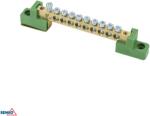 Schelinger DIN sínre szerelhető sorkapocs 63A 500V zöld Schelinger BM-A18-TBJ-6X09-10P-ZI (BM-A18-TBJ-6X09-10P-ZI)