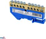 Schelinger sorkapocs 35 mm DIN sínre, 10x6 mm2, 125 A, 500 V, kék BM-A18-TBI-8X12-10P-NI (BM-A18-TBI-8X12-10P-NI)