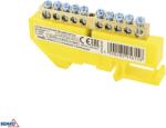 Schelinger sorkapocs DIN sínre, 1 modul, 63 A, 500 V, BM-A18-TBI-6X09-10P-ZO (BM-A18-TBI-6X09-10P-ZO)