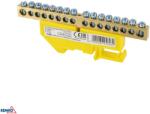Schelinger sorkapocs 35 mm-es DIN sínre, 125 A, 6 mm2, sárga BM-A18-TBI-8X12-16P-ZO (BM-A18-TBI-8X12-16P-ZO)