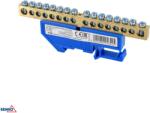 Schelinger sorkapocs 35 mm-es DIN sínre, 125 A, 500 V, 1 modul, kék BM-A18-TBI-8X12-16P-NI (BM-A18-TBI-8X12-16P-NI)