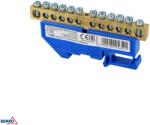 Schelinger sorkapocs DIN sínre 12X6 mm, 125A, 500V, 1 modul BM-A18-TBI-8X12-12P-NI (BM-A18-TBI-8X12-12P-NI)