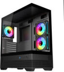 Ion Computers Геймърски компютър ION V-GAMING DARK REAPER VG-DR3F с процесор AMD Ryzen 7 7800X3D, видео карта GeForce RTX 5070 12GB GDDR7, RAM памет 32GB(2x16GB) DDR5 6000MHz, SSD 1TB NVMe PCIe Gen4, водно охлаждан