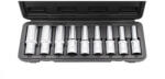 KROFTOOLS Dugókulcs készlet E-Torx profillal, 1/2 meghajtás, E10-E24, 9 részes (6103) (K-6103)