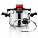 HAEGER Oala sub presiune 2in1 HAEGER EASY COOKER 2 IN 1, 24 cm, Capacitate 8L, Corp din inox, 3 sisteme de siguranta, Compatibila cu toate tipurile de plite, otel inoxidabil, Argintiu (RZHGPC-8SS.023A)