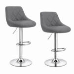 Velora Bar Line SOLARA Midnight Gray - prémium bárszék szett, sötétszürke (GH-U70S-GR)