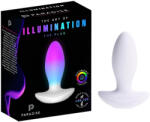 Paradise Illumination - világító vibrációs anál plug (fehér) (813356005434)