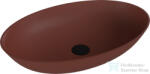 SAPHO BANERA OVAL 60x40 cm-es öntöttmárvány mosdó, matt barna 14397_71 (14397_71)