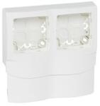 Legrand Oteo csatorna-szerelvénykeret 16mm mély csatorna mellé 2-es kezeletlen műanyag fényesfehér DLP mini LEGRAND - 031466 (031466)