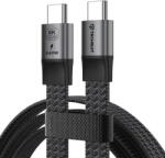 Techsuit Cablu tip C PD240W, Ultra Fast Charge, Data/Video Transfer 8K@60Hz, 40Gbps, 1m - Tecshuit ElysiumSync Pro (CX1) - Gray (KF2364908) - pcone