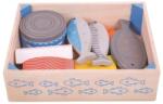Bigjigs Toys Fructe de mare din lemn în cutie Bucatarie copii