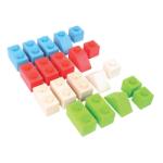 Bigjigs Toys Bigjigs Baby Set de Construcție din Lemn Spojkostky Primary Set bricolaj copii