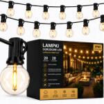 Savineo Kerti Fényfüzér Vízálló 20x Led Izzók Lámpák Lánc 20M (GIRLANDA ZEWNĘTRZNA NA BALKON TARAS PRZEWÓD)