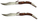 Depox Set doua bricege de vanatoare cricket, lamă oțel inoxidabil, maro, 38 cm (2109)
