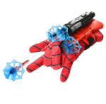 DEPOX Manusa Spiderman cu ventuze, sfoara si lansator, DEPOX®, rosu (2123)