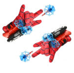 DEPOX Manusi Spiderman cu ventuze, sfoara si lansator, DEPOX®, rosu (2124)