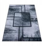 Sindbad Szőnyeg 120x170 Szürke Fekete Nappaliba Hálószobába Geometriai Mintás Csúszásgátló