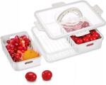  Hejo Snack Box műanyag tároló szett fedéllel, fehér, 31 x 25 cm (X001ZS4PDH)