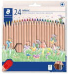 STAEDTLER Színes ceruza készlet, hatszögletű, STAEDTLER "Noris® natural 143N", 24 szín (TS143NC24) - officepantry