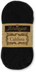 Scheepjes Cahlista 110 Jet Black - fekete pamut fonal